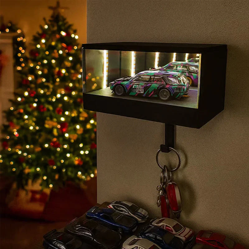 🔥Black Friday Mega Deal – 49% off!🔥Infinity Mirror LED Garage Key Holder - Image 2