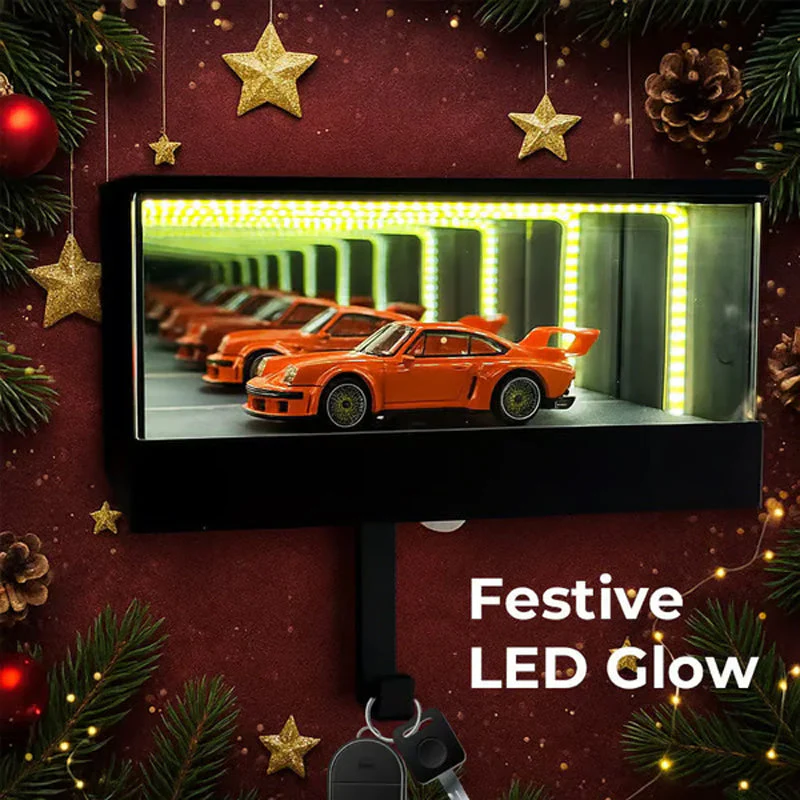 🔥Black Friday Mega Deal – 49% off!🔥Infinity Mirror LED Garage Key Holder - Image 5