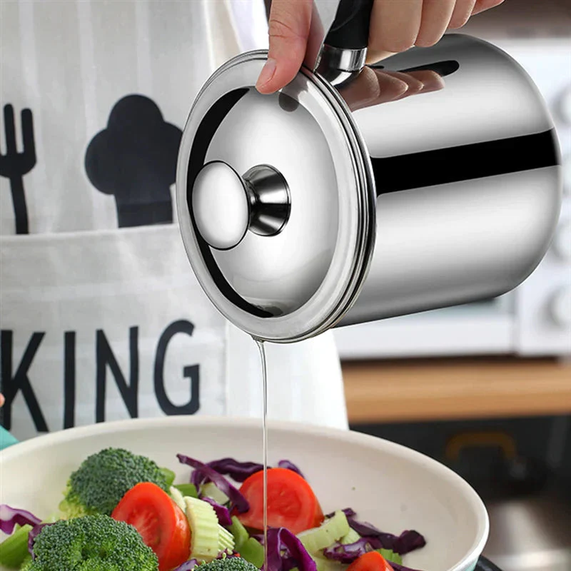 🎁Hot sale ✨ 304 Stainless Steel Kitchen Oil Jar 🌟 - Image 4
