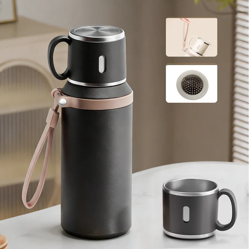 🏆Flash Sale 57% OFF⚡5K+ SOLD! 💥Stainless Steel Vacuum Insulated Bottle with Lidded Cup - Image 11