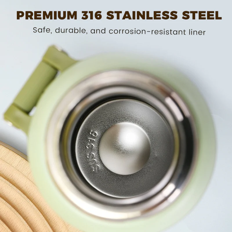 🏆Flash Sale 57% OFF⚡5K+ SOLD! 💥Stainless Steel Vacuum Insulated Bottle with Lidded Cup - Image 5
