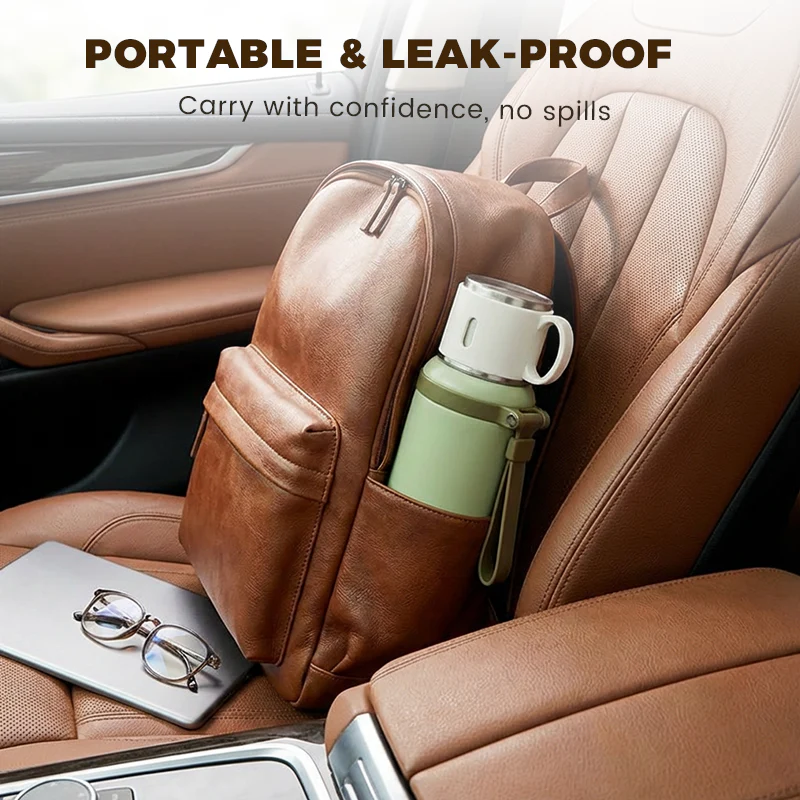 🏆Flash Sale 57% OFF⚡5K+ SOLD! 💥Stainless Steel Vacuum Insulated Bottle with Lidded Cup - Image 6