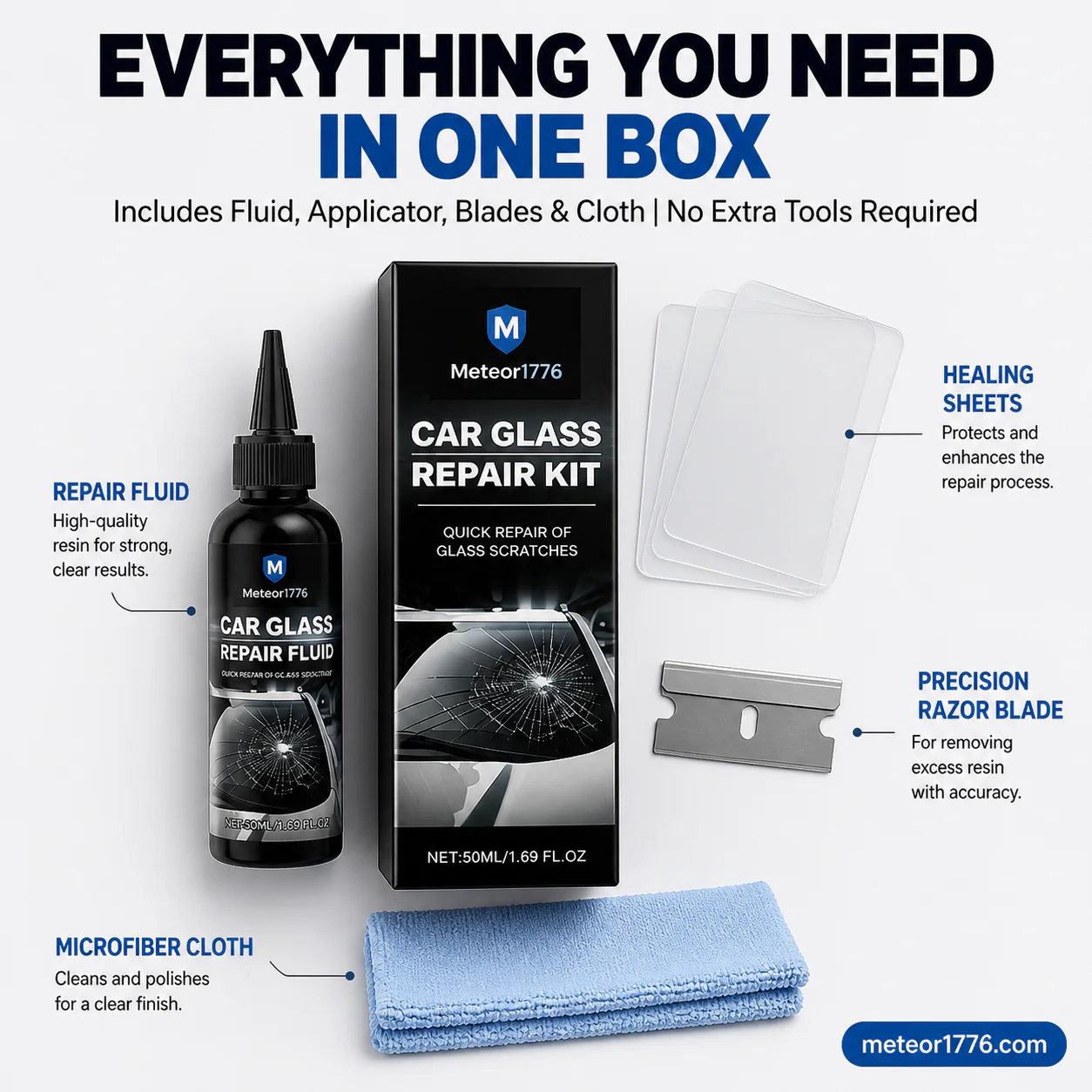 Fast-Acting Car Windshield Crack Repair Kit - Image 10