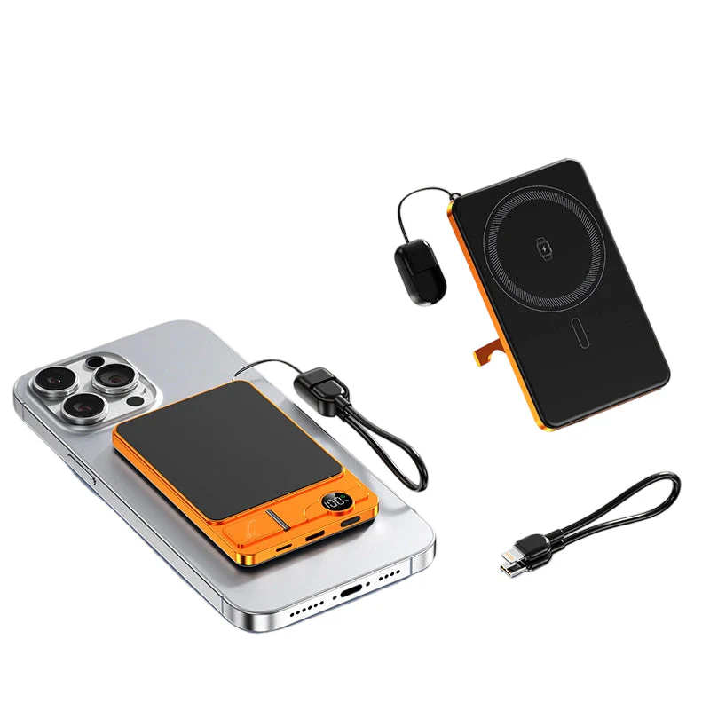 🔋 LIMITED-TIME 50% OFF! ✨ 3-in-1 Magnetic Portable Charger – Wireless, Built-in Stand, Slim 🍃 - Image 10