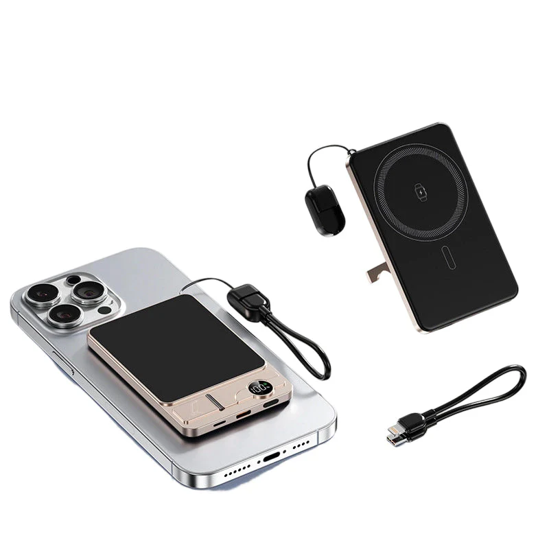 🔋 LIMITED-TIME 50% OFF! ✨ 3-in-1 Magnetic Portable Charger – Wireless, Built-in Stand, Slim 🍃 - Image 11