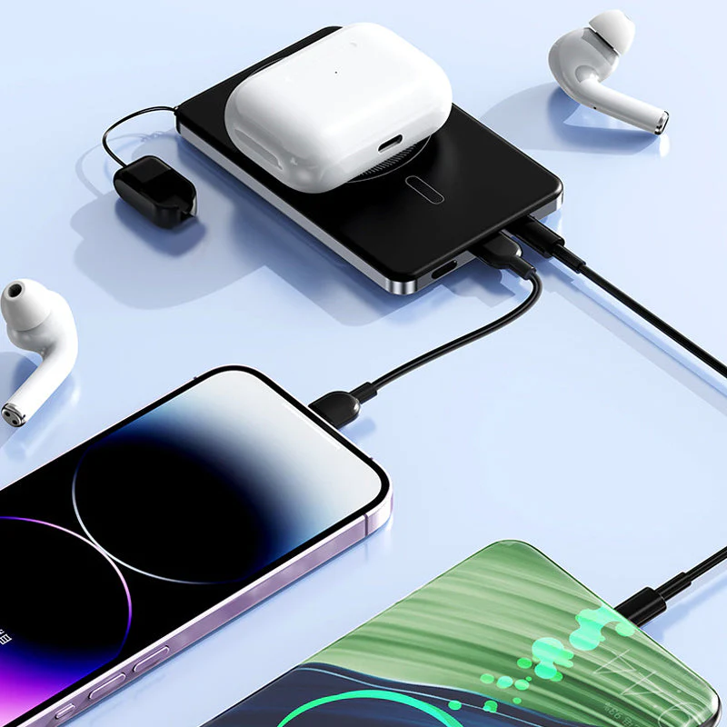🔋 LIMITED-TIME 50% OFF! ✨ 3-in-1 Magnetic Portable Charger – Wireless, Built-in Stand, Slim 🍃 - Image 3