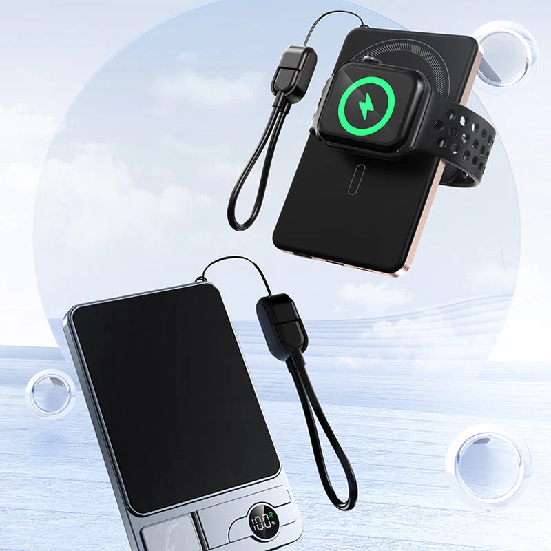🔋 LIMITED-TIME 50% OFF! ✨ 3-in-1 Magnetic Portable Charger – Wireless, Built-in Stand, Slim 🍃 - Image 7