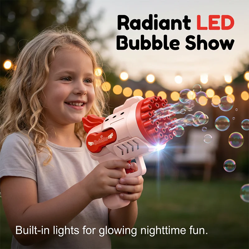 Automatic Bubble Gun with LED Lights - Image 3