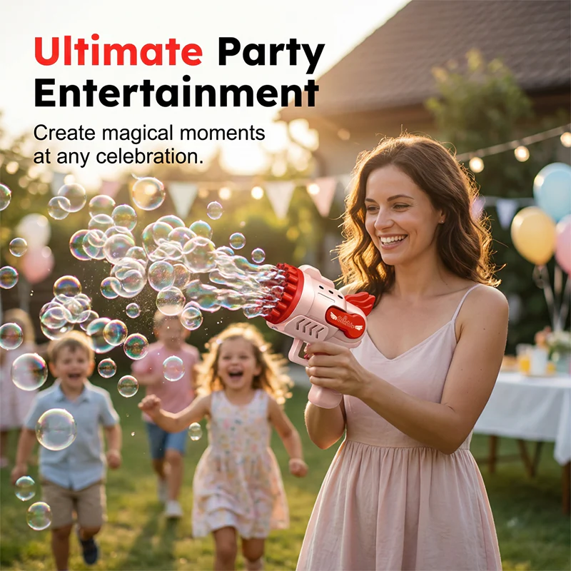 Automatic Bubble Gun with LED Lights - Image 6