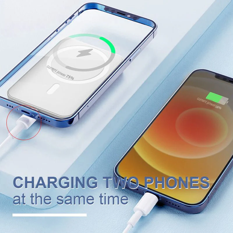 📢📢50% OFF !! ⏰15W Fast Charge Portable Wireless Magnetic Power Bank - Image 4