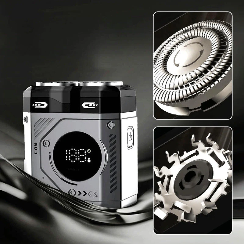 ⏰Limited-time offer 49% OFF🔥2025 New 💥 Men's Portable Dual-Blade Washable Shaver - Image 2