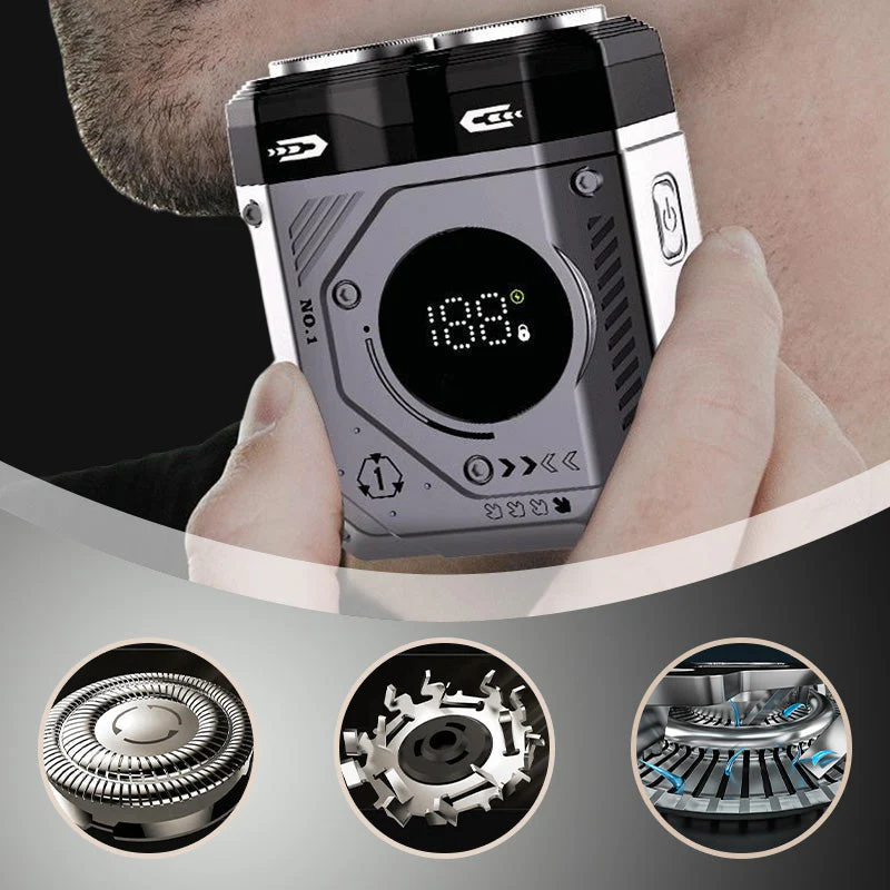 ⏰Limited-time offer 49% OFF🔥2025 New 💥 Men's Portable Dual-Blade Washable Shaver - Image 4