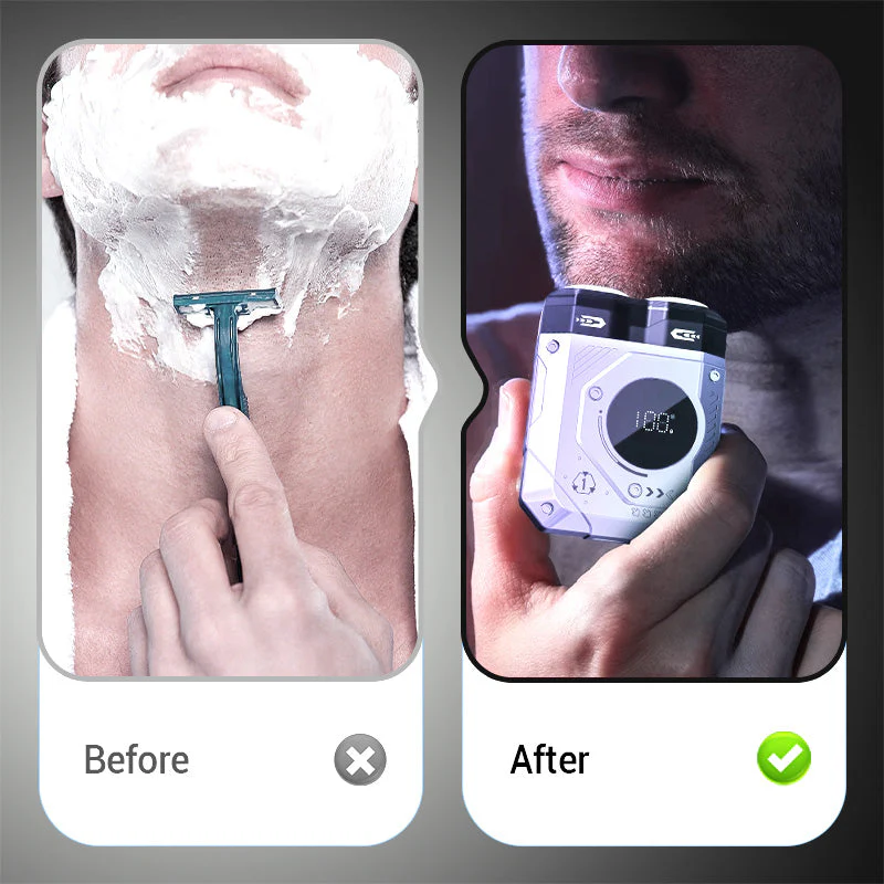 ⏰Limited-time offer 49% OFF🔥2025 New 💥 Men's Portable Dual-Blade Washable Shaver - Image 5