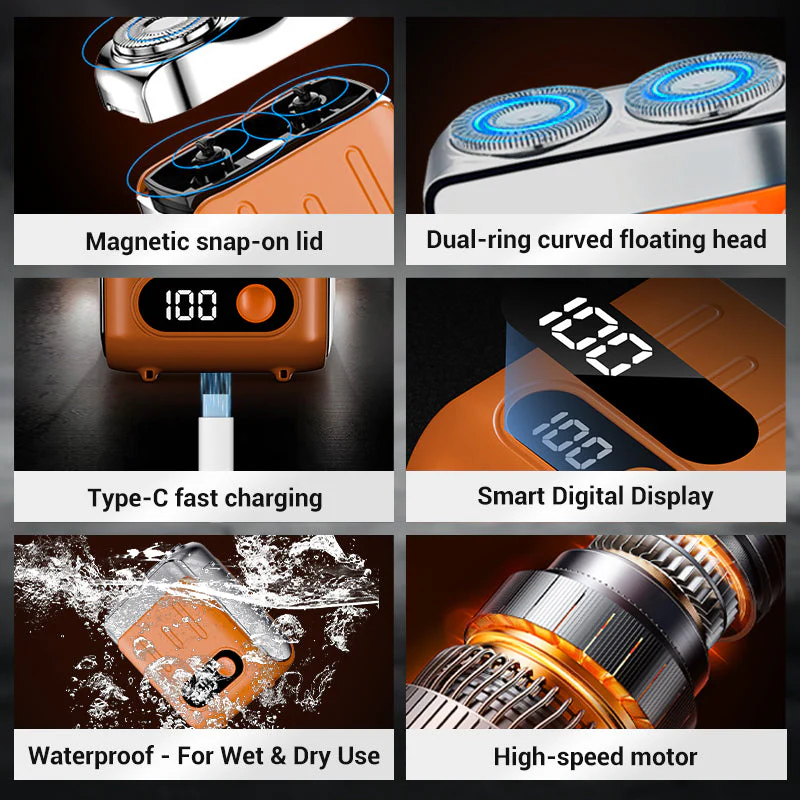 Men's Portable Mini Rotary Electric Shaver - Image 5