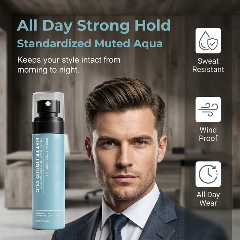 Men's Quick-Dry Matte Styling Mud Spray - Image 3