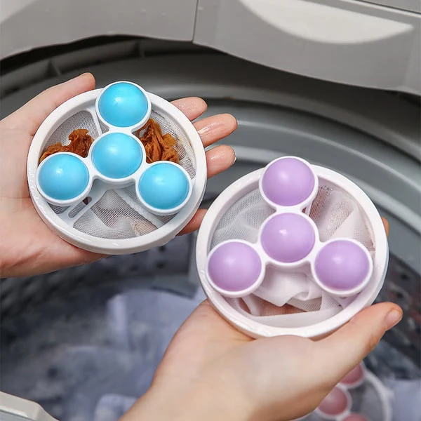 🧼 BUY 1 GET 1 FREE! 🚿 Floating Hair Filter Mesh - Catches Hair/Lint in Washers/Sinks/Tubs, Prevents Clogs & Easy to Clean 🐾📦 - Image 3