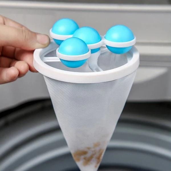 🧼 BUY 1 GET 1 FREE! 🚿 Floating Hair Filter Mesh - Catches Hair/Lint in Washers/Sinks/Tubs, Prevents Clogs & Easy to Clean 🐾📦 - Image 5