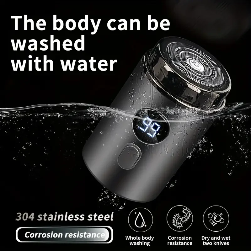 đ„Christmas Special 49% OFFđ„Menâs Powerful Mini Electric Shaver with Digital Display - Image 2