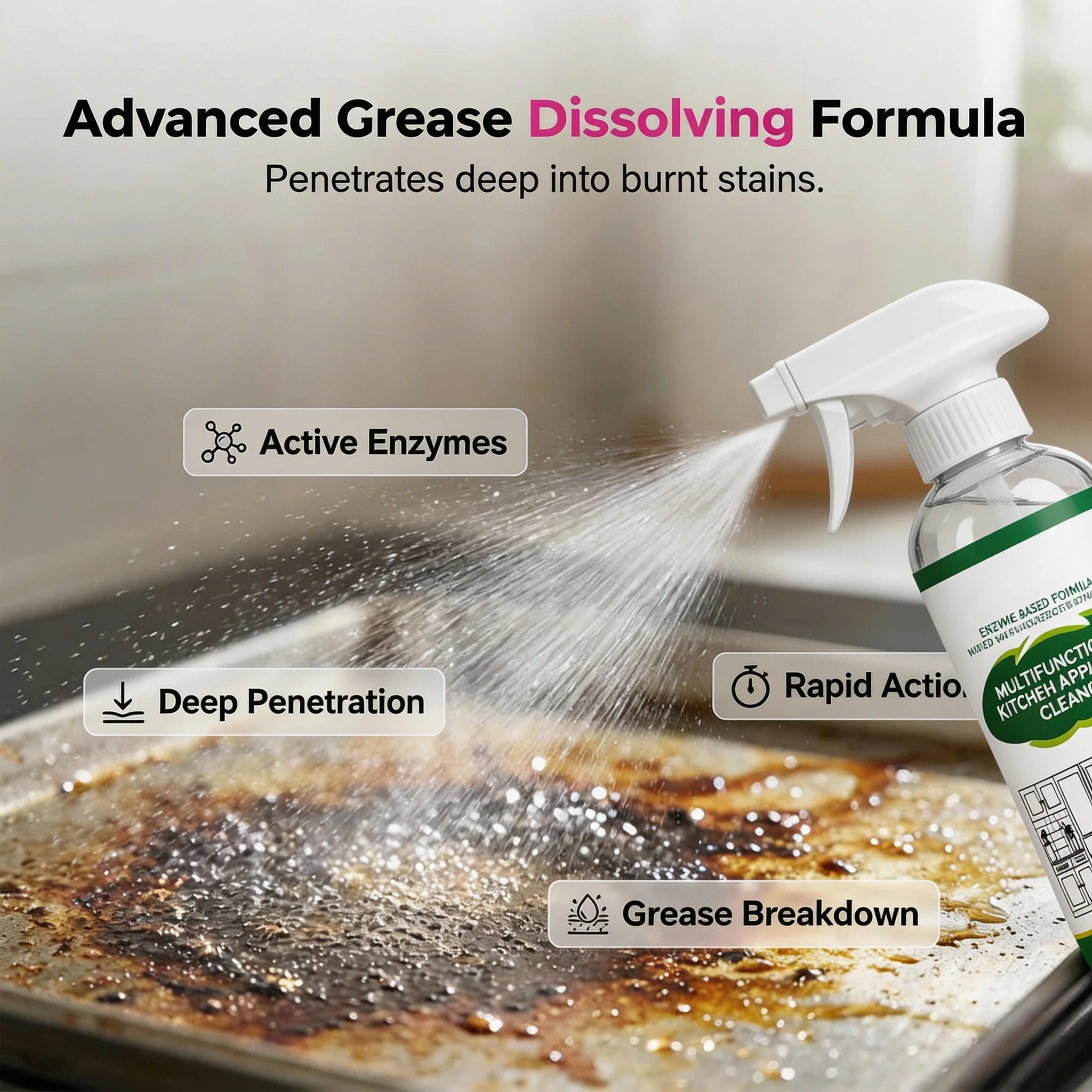Fast-Acting Heavy-Duty Grill Degreaser Spray - Image 2