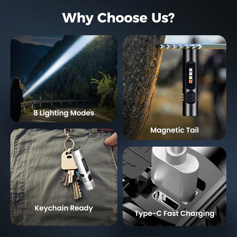 💥Multi-Functional Aluminum Alloy Mini Flashlight - Image 2