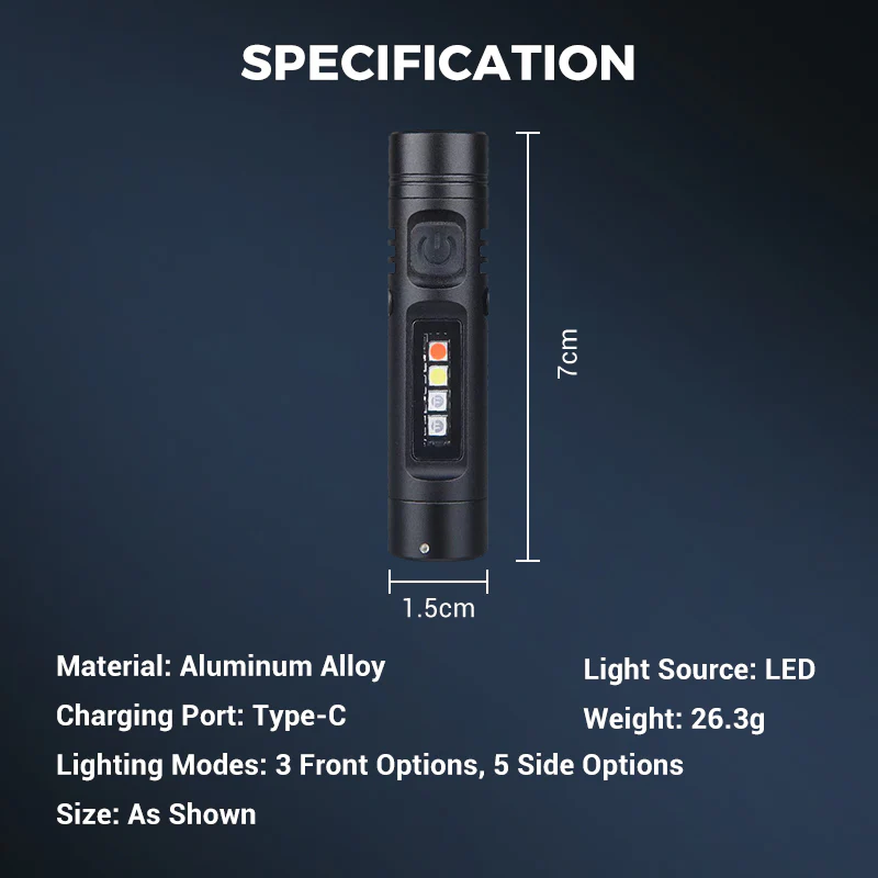 💥Multi-Functional Aluminum Alloy Mini Flashlight - Image 8