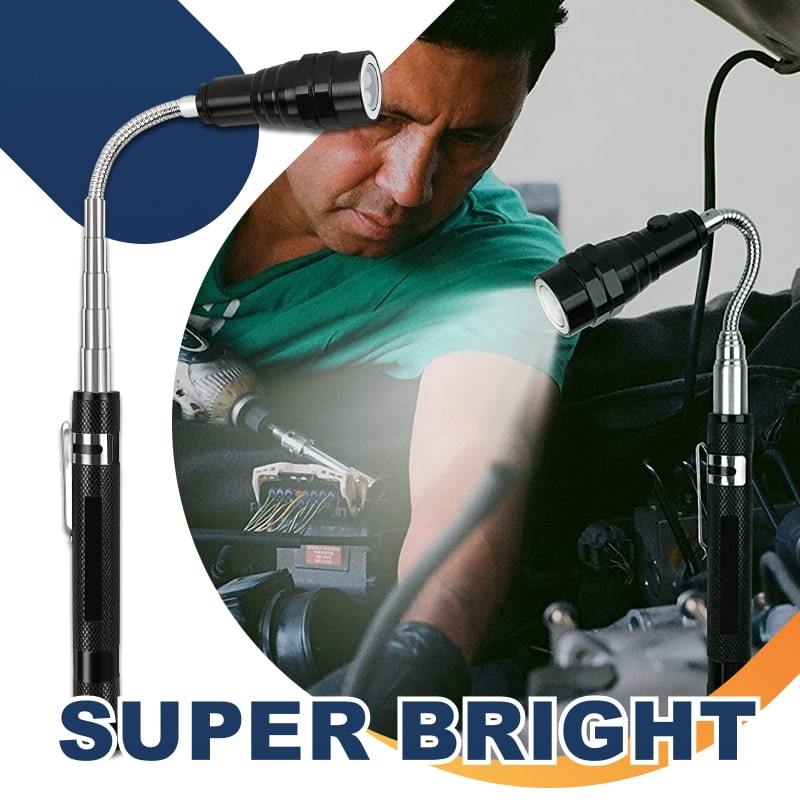 📢📢50% OFF !! ⏰🔦Multifunctional Magnetic Telescopic Flashlight – Extendable, 360° Gooseneck, Super Bright 🛠️ - Image 2