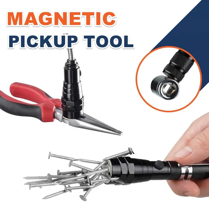 📢📢50% OFF !! ⏰🔦Multifunctional Magnetic Telescopic Flashlight – Extendable, 360° Gooseneck, Super Bright 🛠️ - Image 4