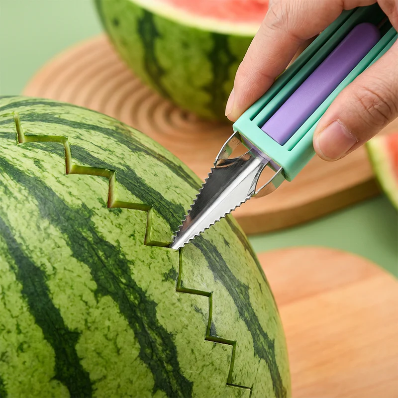 ✨ Elevate Your Fruit Preparation Game—The 3-in-1 Multi-Function Melon Ball Scoop & Carving Knife Set! ✨ - Image 7