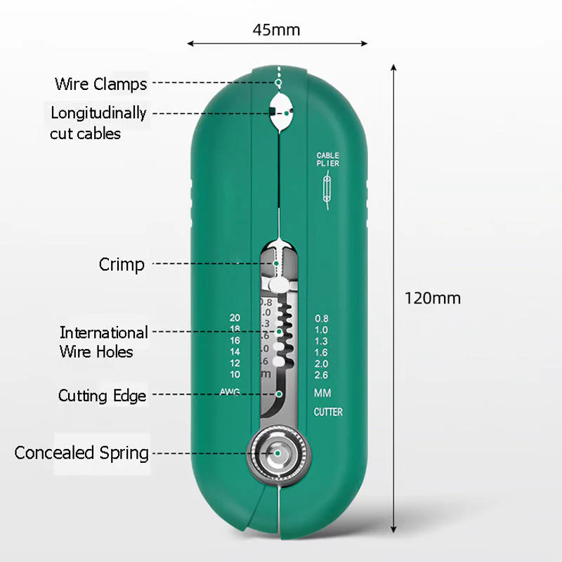 Multifunctional Wire Stripper & Cutter Tool - Image 7