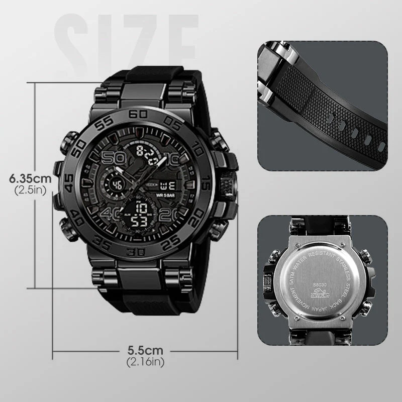 Multifunctional LED Waterproof Digital Watch - Image 4