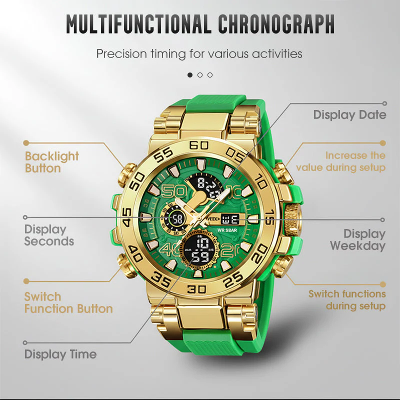 Multifunctional LED Waterproof Digital Watch - Image 9