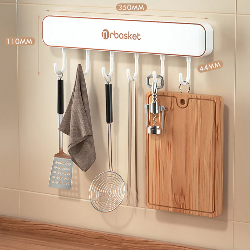 Multifunctional Wall-Mounted Knife Holder with Hooks - Image 10
