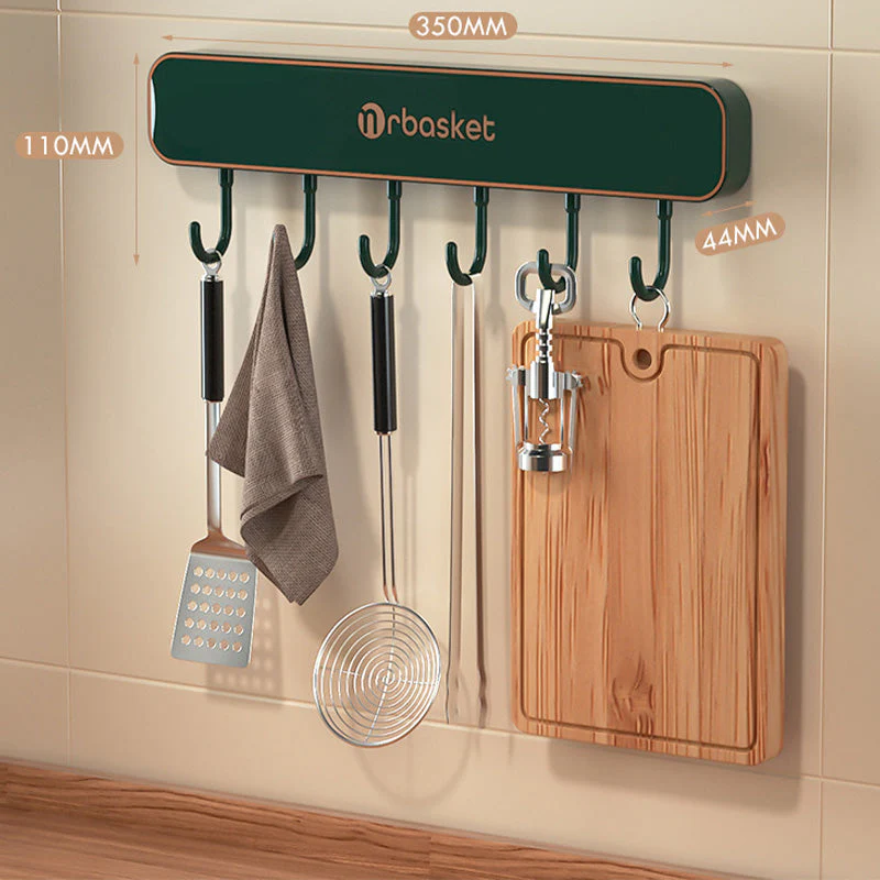 Multifunctional Wall-Mounted Knife Holder with Hooks - Image 11