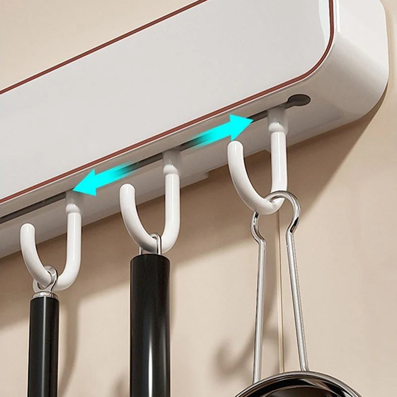 Multifunctional Wall-Mounted Knife Holder with Hooks - Image 3