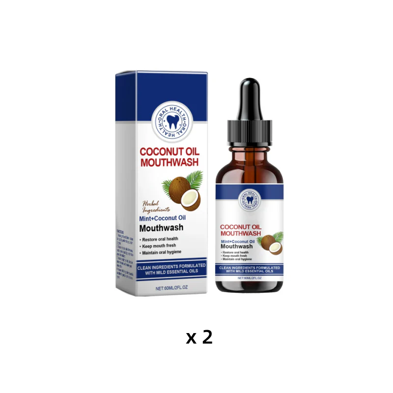🔥BUY 2 GET 1 FREE🦷👍HOT SALE - Natural Coconut & Mint Oil Mouthwash Concentrate - Image 10