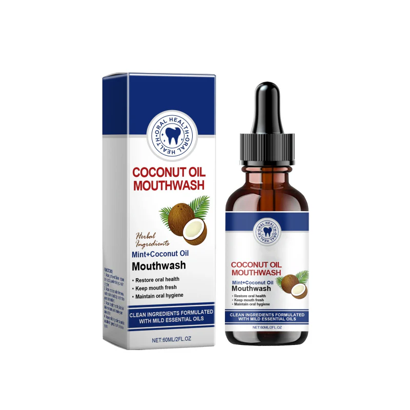 🔥BUY 2 GET 1 FREE🦷👍HOT SALE - Natural Coconut & Mint Oil Mouthwash Concentrate - Image 9