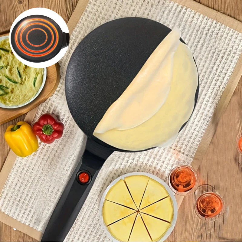 Non-Stick Electric Crepes Pan - Image 2