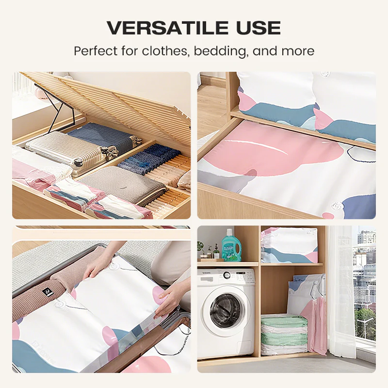 🧳💨 50% OFF! No‑Pump Vacuum Storage Bags – Press & seal, no pump needed. Saves 80% space, keeps clothes dry & dust‑free. Perfect for bulky bedding & off‑season gear. 🛏️🗄️ - Image 7