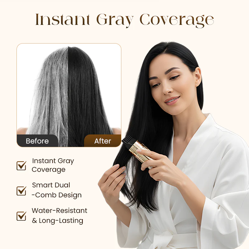 🔥Flash Sale💖2-in-1 Convenient Hair Dye Comb For Gray Hair - Image 3