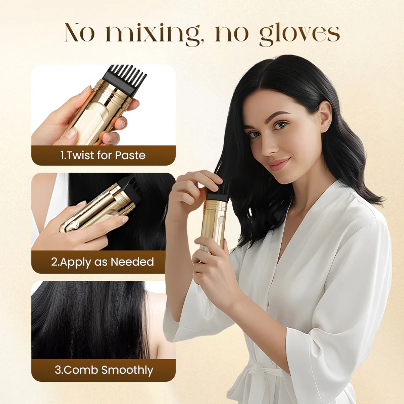 🔥Flash Sale💖2-in-1 Convenient Hair Dye Comb For Gray Hair - Image 7