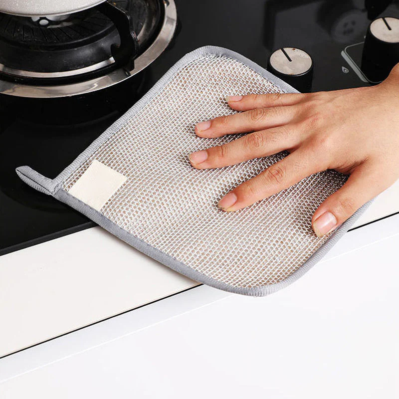 5PCS Multipurpose Reusable Non-Scratch Wire Dishcloths - Image 3