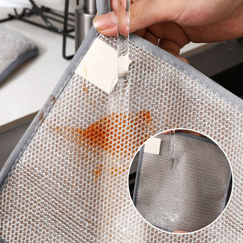 5PCS Multipurpose Reusable Non-Scratch Wire Dishcloths - Image 4