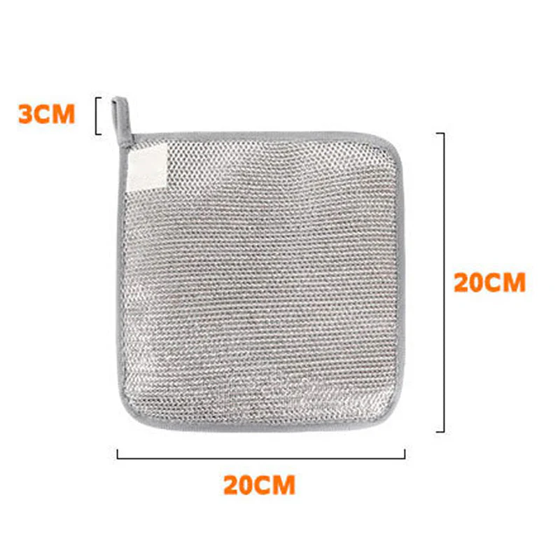 5PCS Multipurpose Reusable Non-Scratch Wire Dishcloths - Image 9