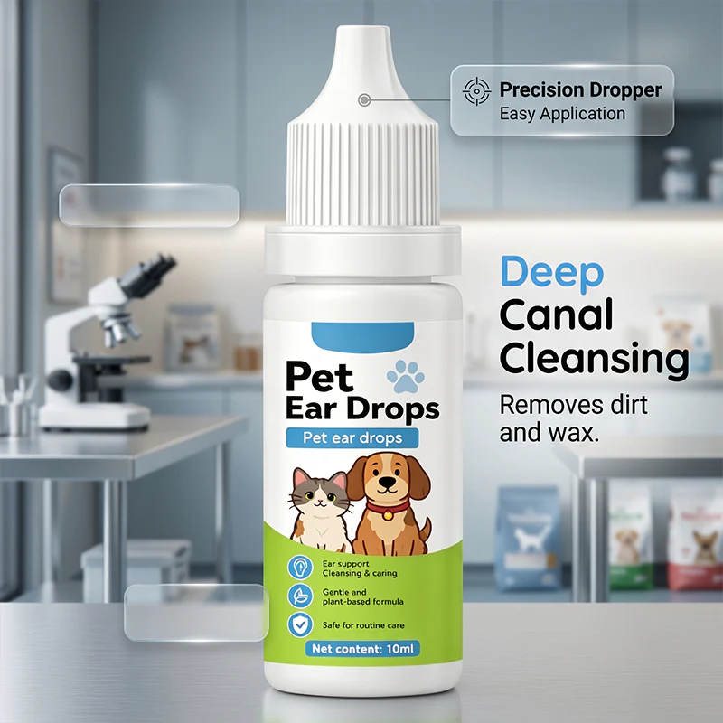 Pet Ear Care Cleaning Drops for Dogs & Cats - Image 4