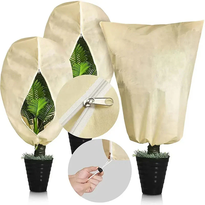 Plant Thickened Drawstring Bag Freeze Protection Covers - Image 3