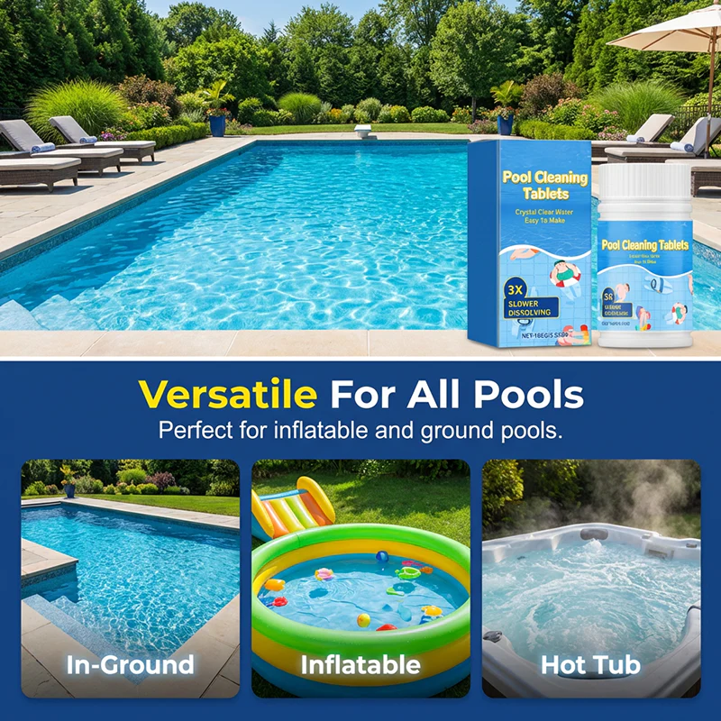 Pool Cleaning Tablets for Crystal Clear Water - Image 5