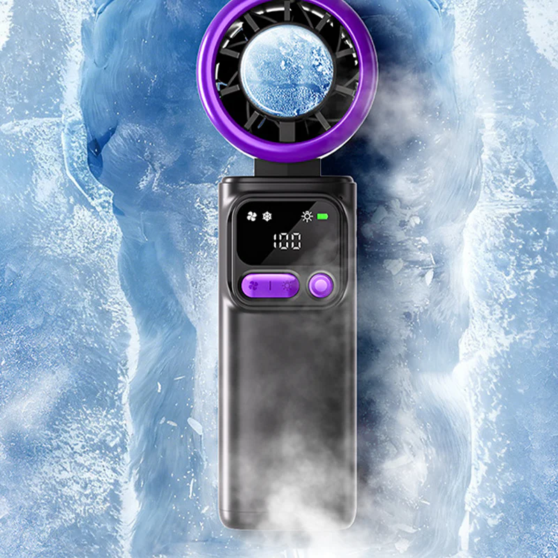 ⏳Time-Limited Special⏰Portable cooling fan with ice compression plate – evaporative cooling, 3 speed settings & rechargeable battery – perfect for hot days, the office and outdoors ✨ - Image 11
