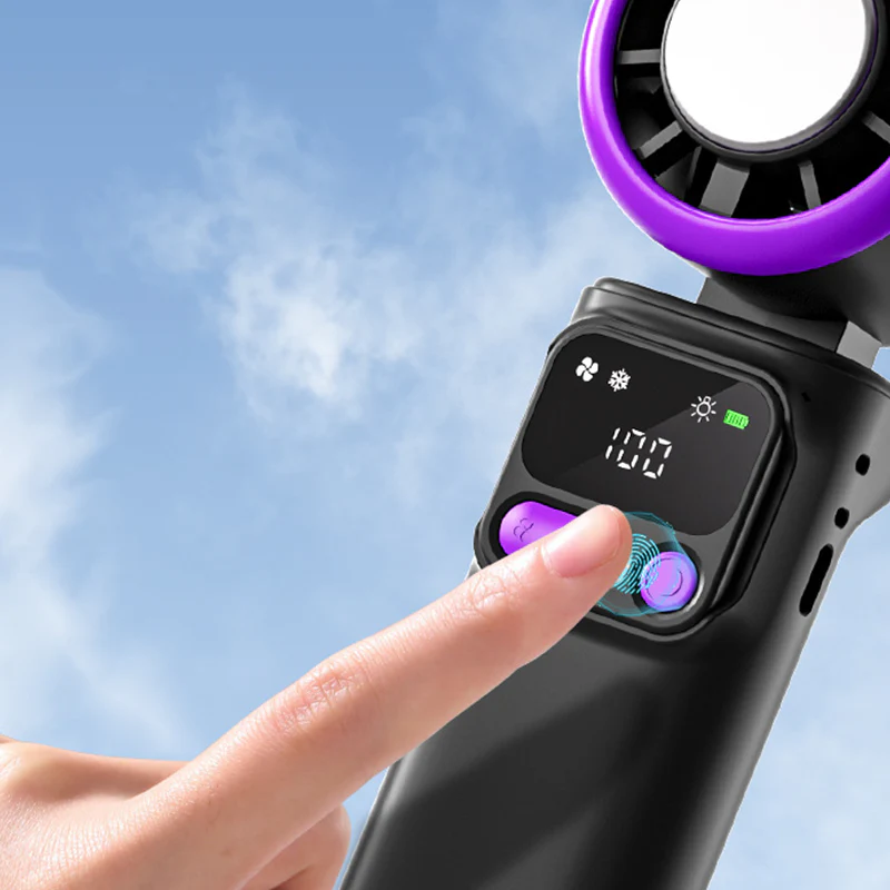 ⏳Time-Limited Special⏰Portable cooling fan with ice compression plate – evaporative cooling, 3 speed settings & rechargeable battery – perfect for hot days, the office and outdoors ✨ - Image 3