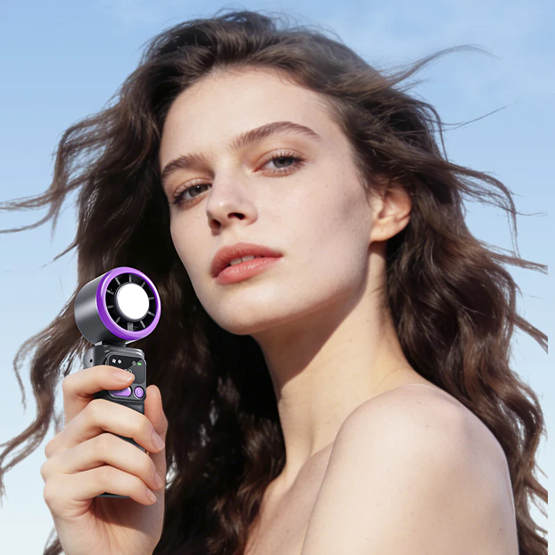 ⏳Time-Limited Special⏰Portable cooling fan with ice compression plate – evaporative cooling, 3 speed settings & rechargeable battery – perfect for hot days, the office and outdoors ✨ - Image 4