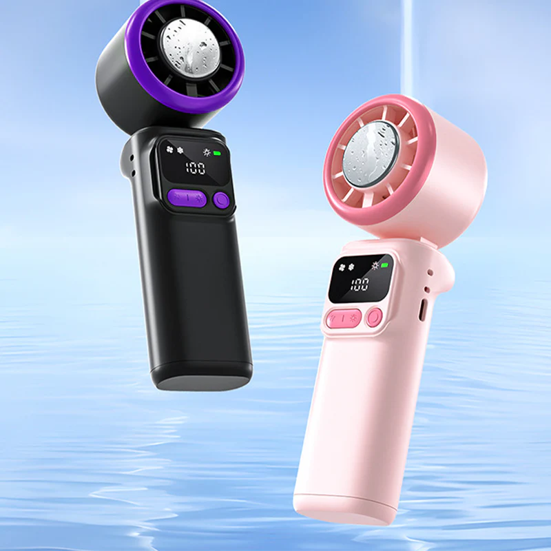 ⏳Time-Limited Special⏰Portable cooling fan with ice compression plate – evaporative cooling, 3 speed settings & rechargeable battery – perfect for hot days, the office and outdoors ✨ - Image 5